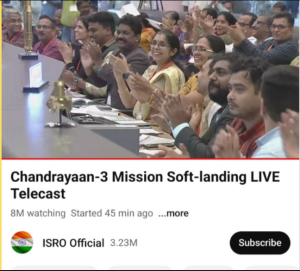 Chandrayaan 3 Makes Lunar Landing Achieves Unprecedented YouTube