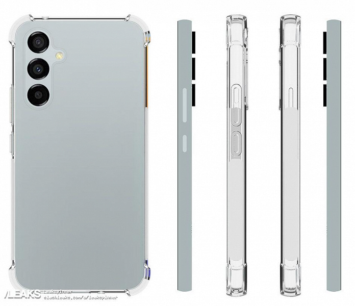 Galaxy A54 in a case 