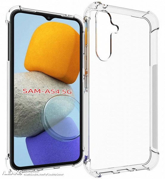 Galaxy A54 in a case 