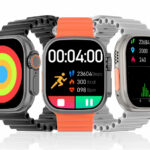 Apple Watch Ultra design. This is an IWO Pro DT8 Ultra+ smart watch IWO Pro DT8 Ultra+