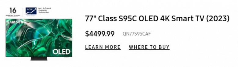 QD-OLED S95C series TV