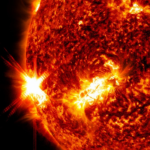 In the photo: a powerful solar flare of the highest class Solar X-Ray Astronomy