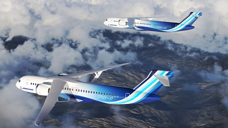Conceptual image of a promising NASA and Boeing aircraft