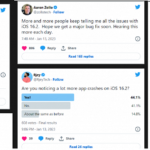 Some iPhone users continue to report a huge number of bugs in iOS 16 problems