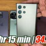 Samsung Galaxy S23 Ultra compared with iPhone 14 Pro Max and Google Pixel 7 Pro in battery life