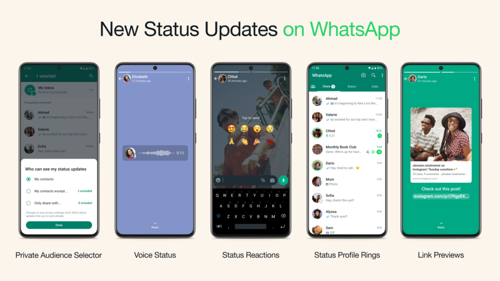 whatsapp voice status