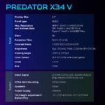 Acer Predator X34 V introduced Acer Predator X34 V