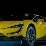 A car that can jump and ride on three wheels. BYD YangWang U9 shown live BYD YangWang U9