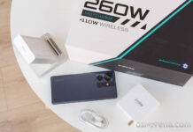 It took less than 7 minutes to fully charge the smartphone. FastCharge 260-watt