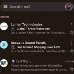 Advertisements in Gmail mimic letters. Gmail mimic letters