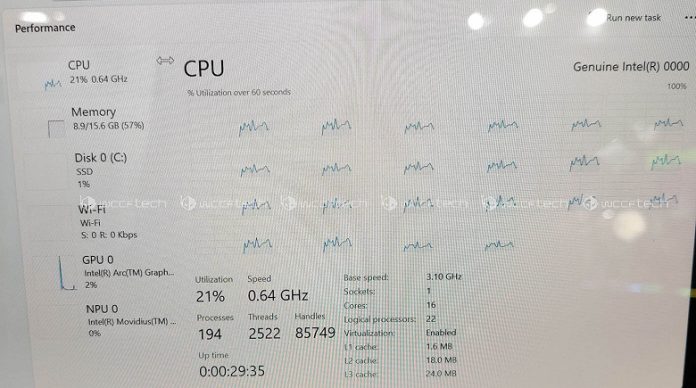 The First Tests Of The Intel Meteor Lake Processor Phonemantra