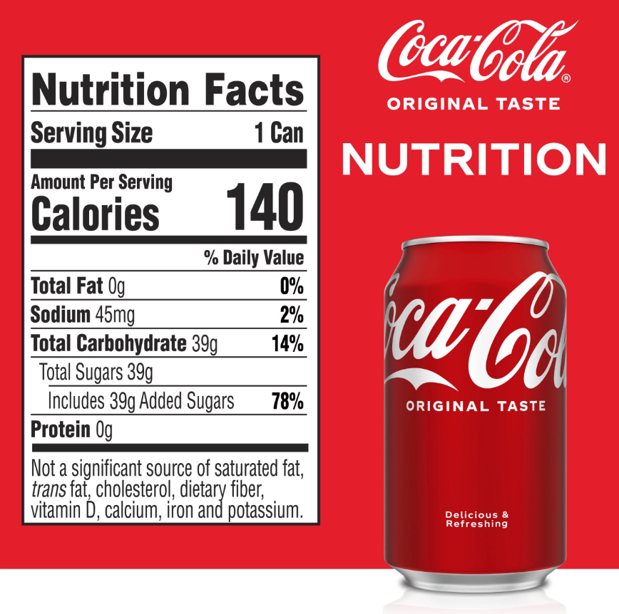 Revealing the Surprising Calories in a Can of Coke