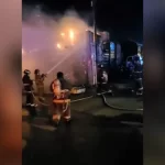 Authorities arrest suspect in deadly bar fire in Mexico border city that killed 11 Firefighters fight flames at a bar in Sonora, Mexico, on Saturday