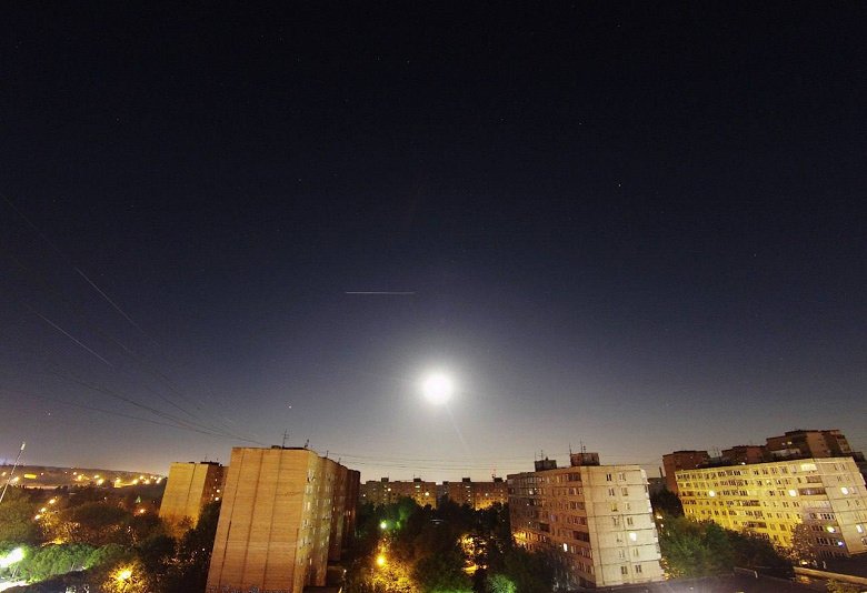 ISS in the sky