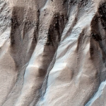 The ravines are very similar to Earth, but this is Mars, so how could they form there? Mars
