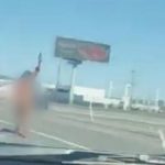 A nude woman emerged from a car on a major Bay Area bridge and began shooting a gun Naked woman with gun at eastbound Bay Bridge approach