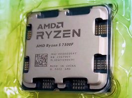 The cheapest Ryzen 7000 in the first test performs at the level of the Ryzen 5 7600X. Ryzen 5 7600X