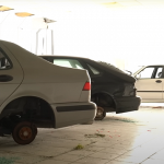 Greetings from the past: an abandoned showroom with Saab cars was discovered Saab cars