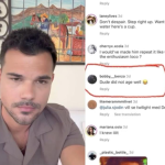 Taylor Lautner instagram comments