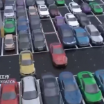 Impressive Chinese parking lot with robots shown in video robots