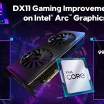 The performance of Intel Arc graphics cards increased by an average of 19% over the year only thanks to software Intel Arc graphics cards