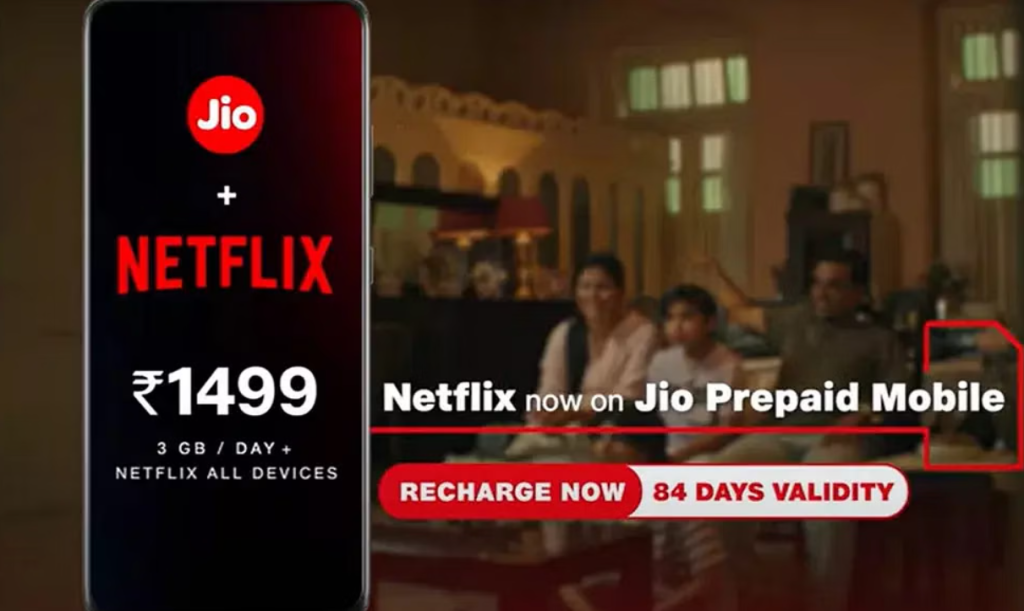 Reliance Jio launches Netflix subscription on prepaid plans