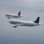 SJ-100 and MS-21 flight test