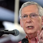 McConnell’s Political Future Confident Amid Kentucky Voter Health Concerns Sen. Mitch McConnell addresses the audience at Fancy Farm Picnic in Fancy Farm, Kentucky.