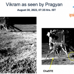 Vikram lander on moon