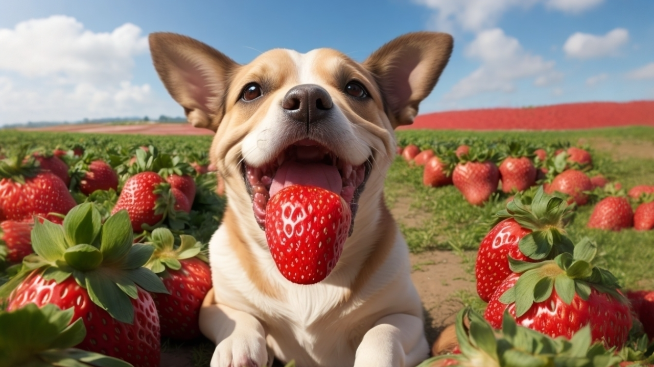 can dogs have strawberries