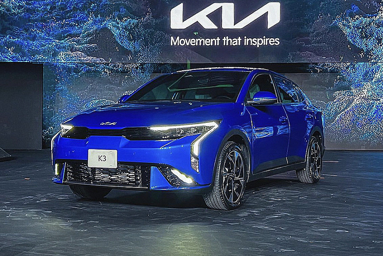the new Kia K3 sedan has become larger and more technologically advanced
