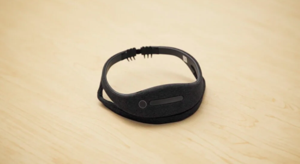 Researchers developed a headband that could help detect signs of Alzheimer’s during sleep. Photo courtesy of The University of Colorado Anschutz Medical Campus