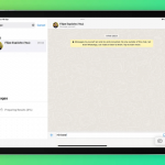 WhatsApp application for iPad