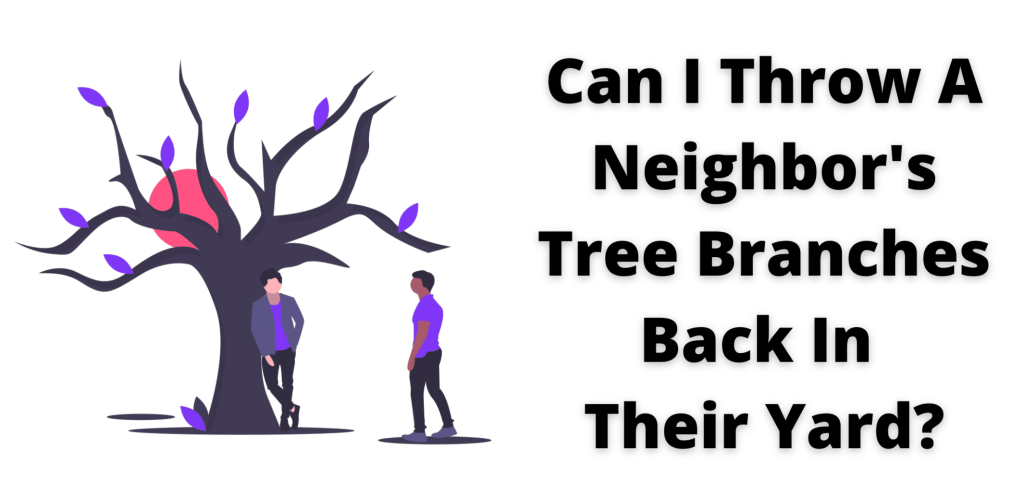 can i throw neighbors tree branches back in their yard