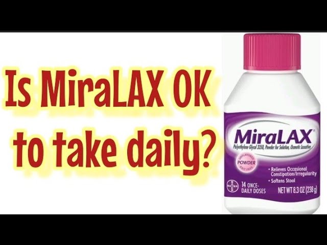 can you take miralax everyday