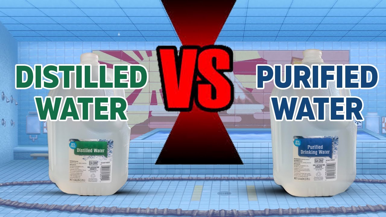 distilled vs purified water