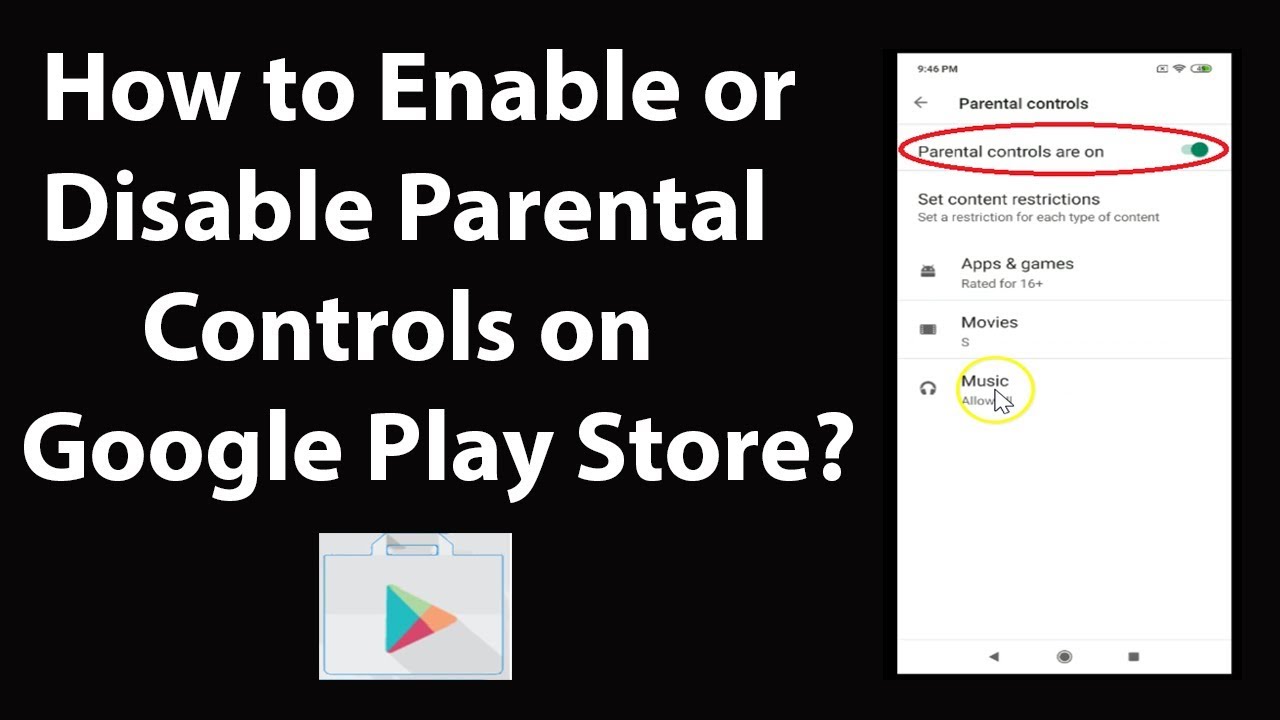 how to remove parental controls on android