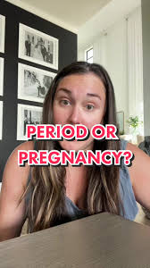 signs of period vs pregnancy