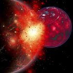 Astronomers have seen for the first time the aftermath of the collision of two giant icy planets Astronomers