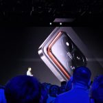 Titanium Xiaomi 14 Pro presented with an orange accent on the body Titanium Xiaomi 14 Pro