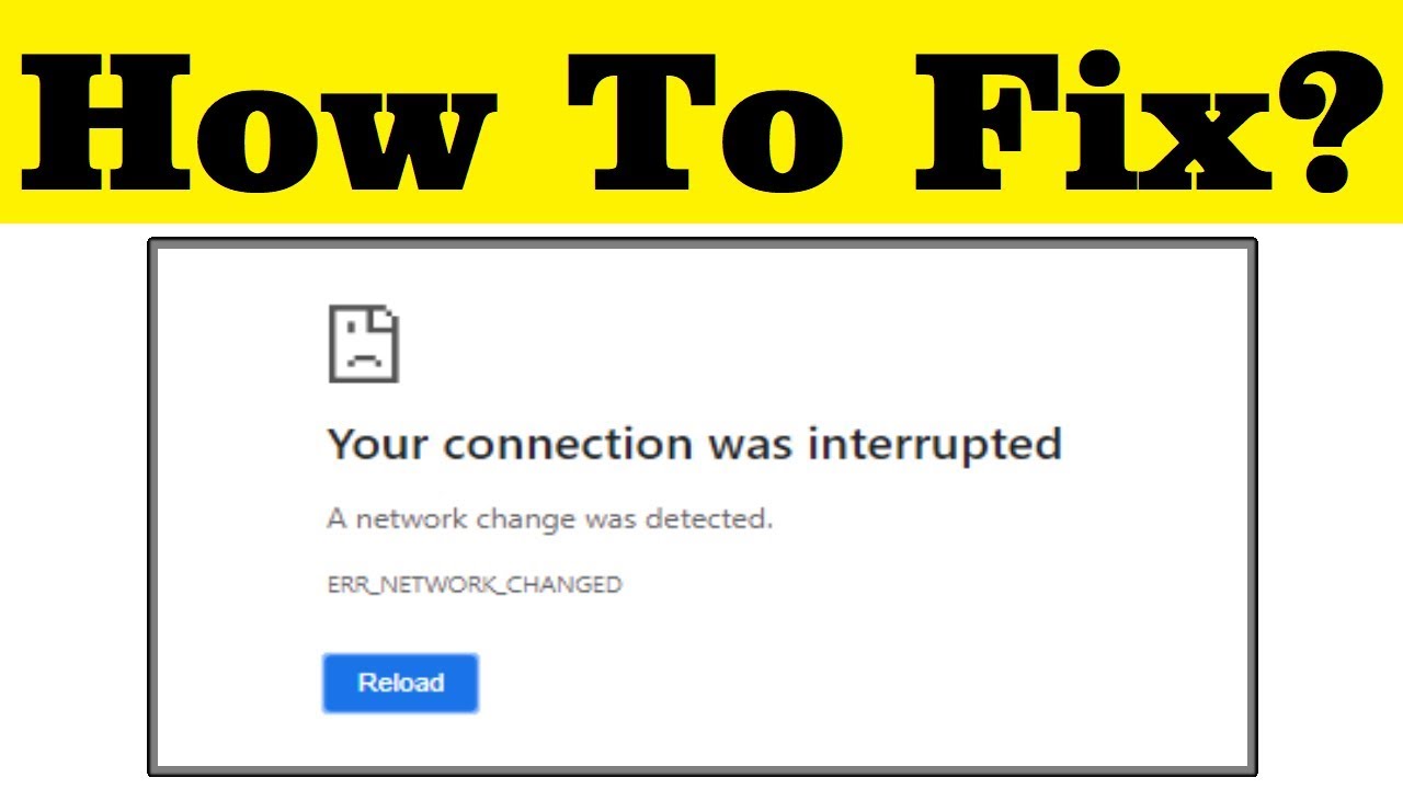 a network change was detected