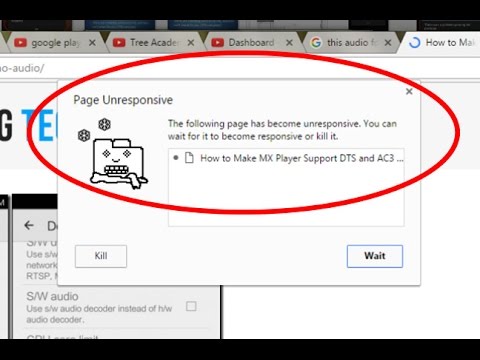 about page unresponsive in chrome