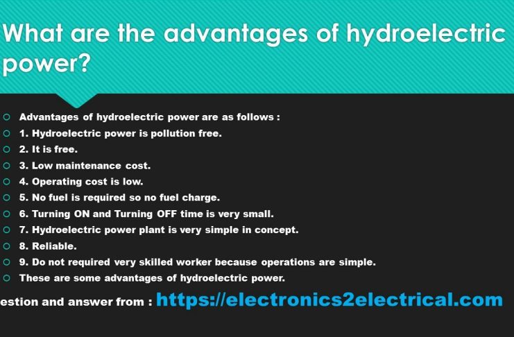 advantages of hydropower