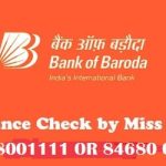 Bank of Baroda Miss Call Number: Shortcut to Banking Convenience bank of baroda miss call number