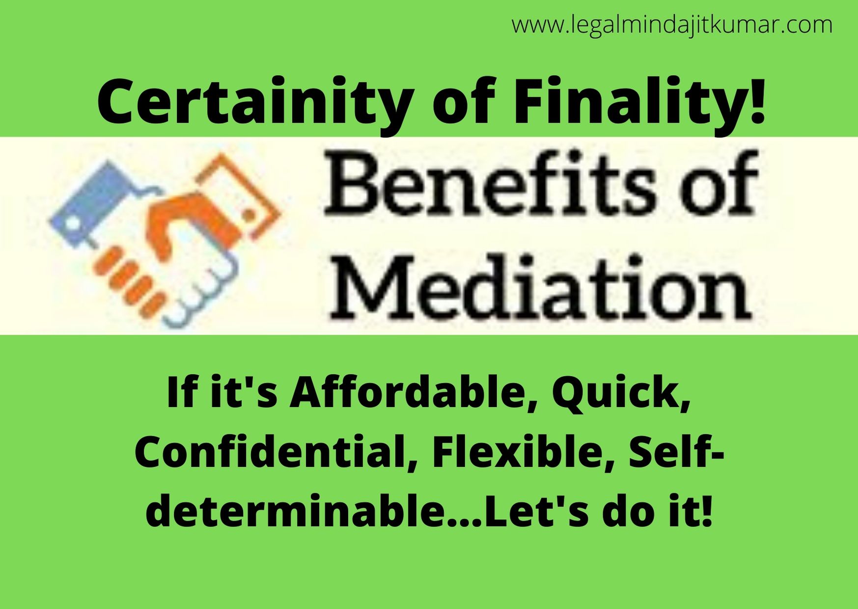 benefit of mediation