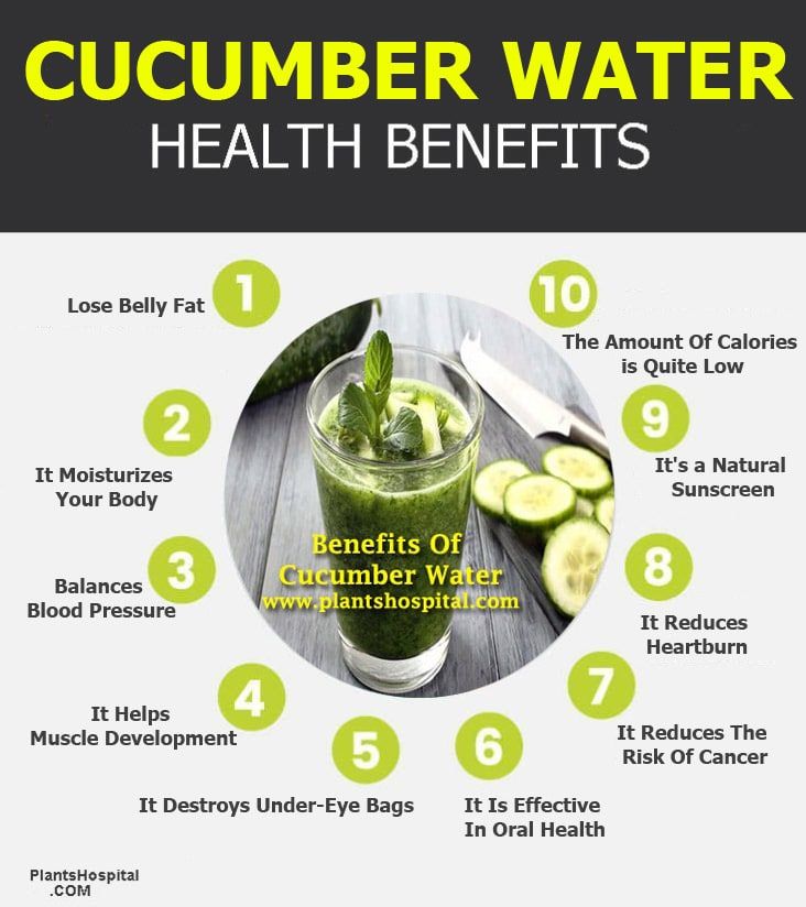 benefits of drinking cucumber water