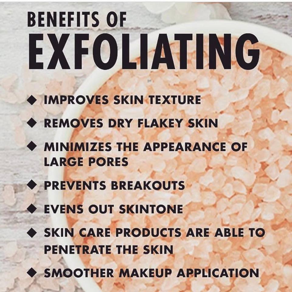benefits of exfoliating face