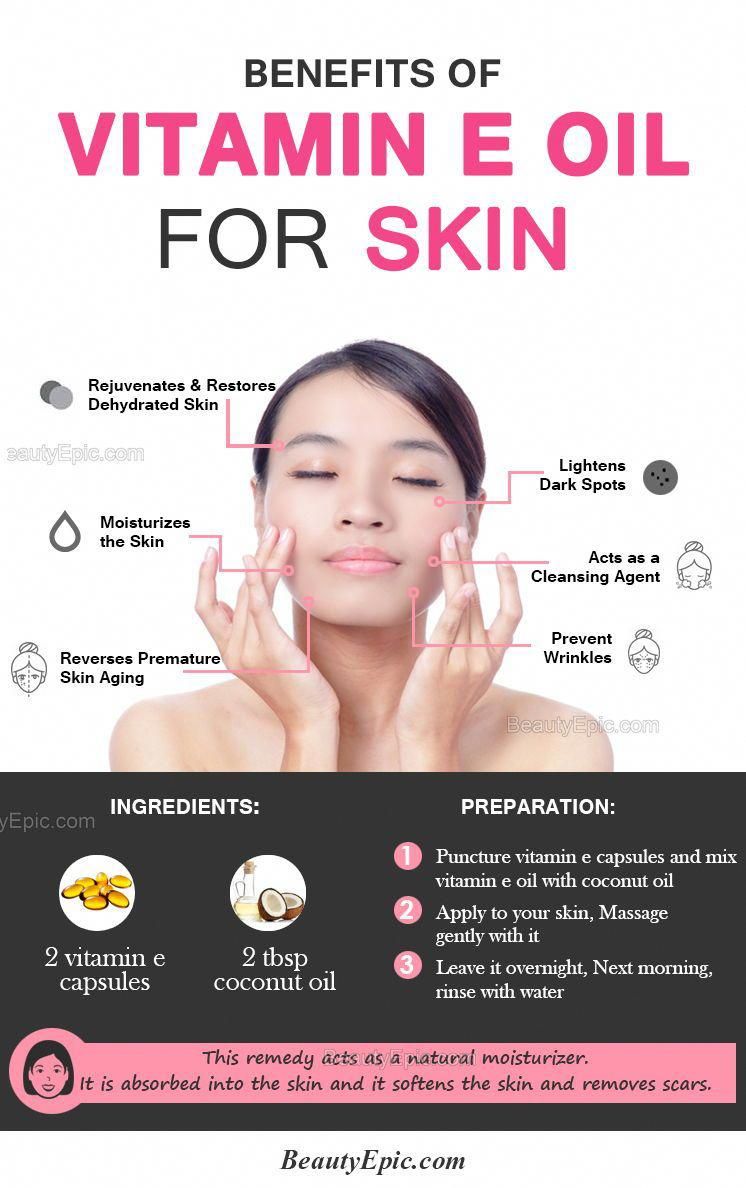 benefits of vitamin e oil on face