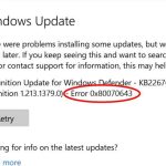Error 0x80070643: The Mystery Behind this Pesky Issue error 0x80070643