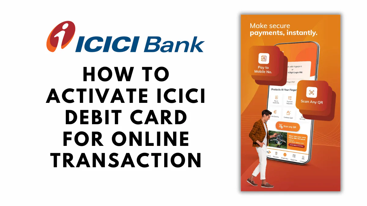 how to activate icici debit card